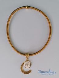 [AT-J-XXX22] Collar hilo de seda mostaza