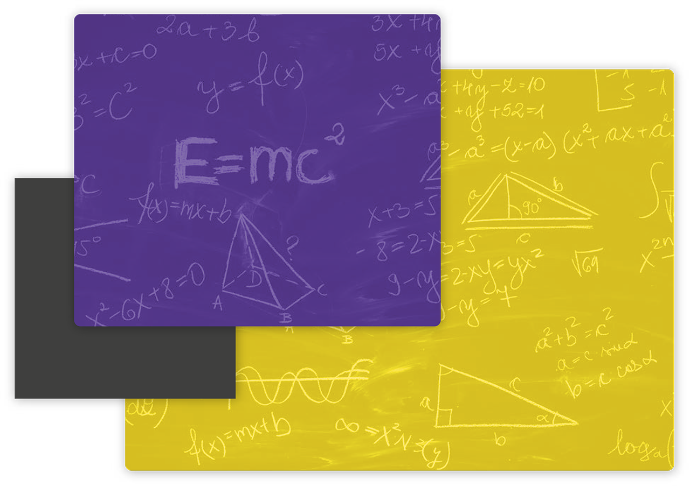 El mejor aprendizaje Composición pictórica con ecuaciones y fórmulas matemáticas.